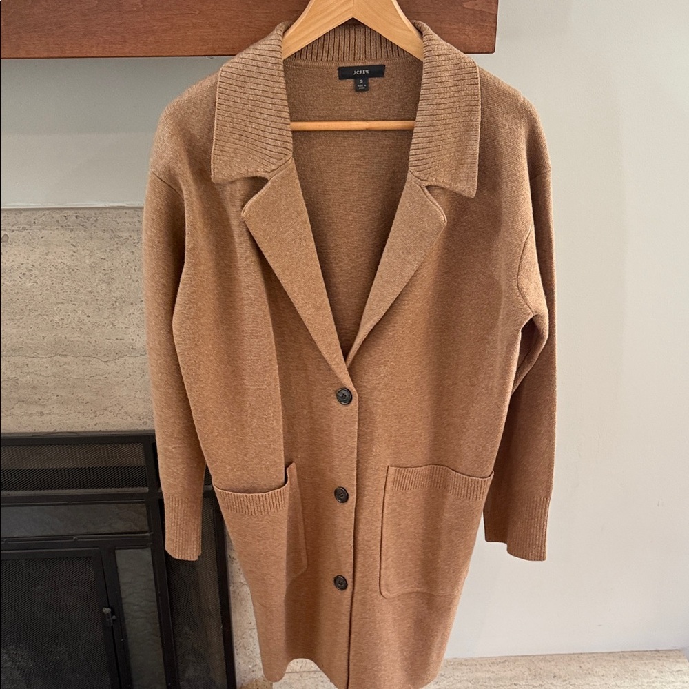 J. Crew Women's Camel Cardigan Sweater
